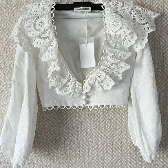 Zimmermann Tops - NWT Zimmermann Bellitude Scallop Top Size 00